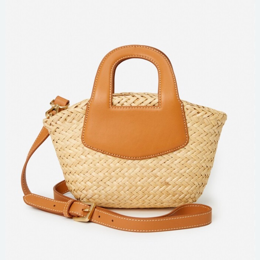 Tan Woven Handbag